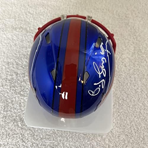 OJ Simpson assinou o Mini Capacete Autografado da NFL Buffalo Bills com Autenticação Beckett