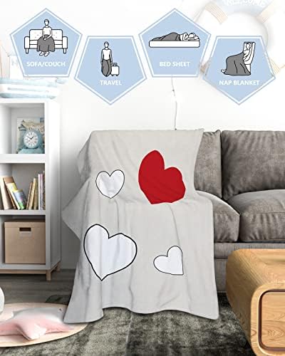 Cobertor de bebê - 30 x 40 - formato de coração vintage cobertores de bebê super macios para meninos meninas | Recebimento