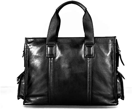 Baldstrong Genuine Lmens Classic Leather Bedra de Messenger Bolsas de Laptop