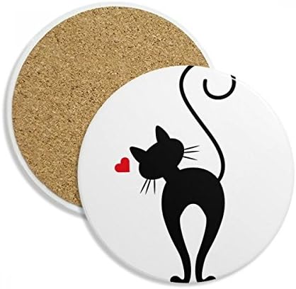 CAT CAT SIHOUETTE PEDRA DABELA DE CERAMICAS DE CERAMICAS DE CEASTRAS PARA CUSTO CUST CUST 2PCS