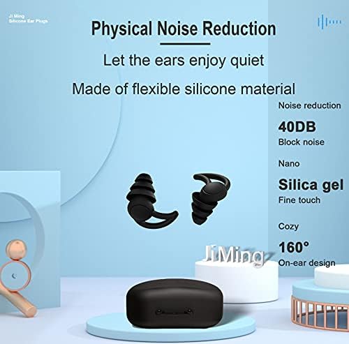 Ji Ming reutiliza os tampões de orelha de silicone, tampões para a redução de ruído, ergonomia projetou tampões de
