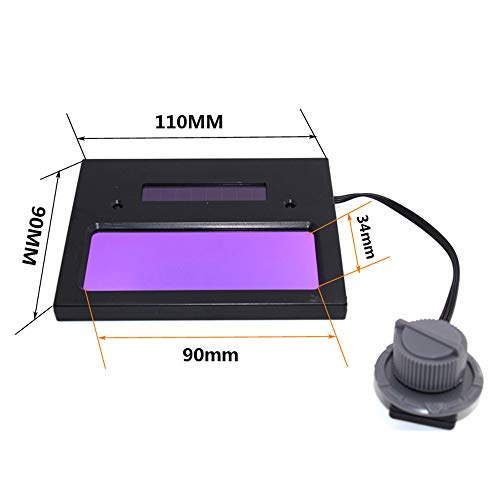 ANESHOIL Solar alimentado por escurecimento totalmente automático Máscara de capacete de solda