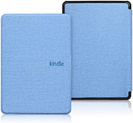 Jnshz New Fabric Magnetic Smart Cover para Kindle Paperwhite 5 11th Gen Signature Edition 6.8 polegadas Tablet e -book Tablet 2021 com sono automático e wake, Sky Blue