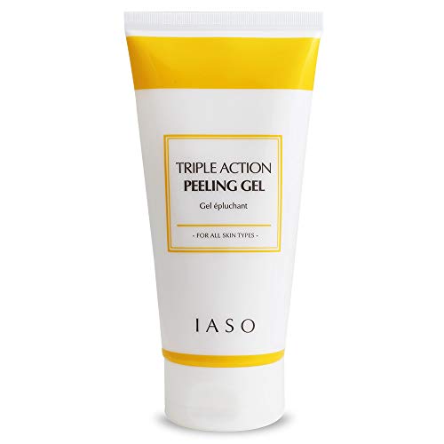 Gel de descascamento branco de ação tripla Iias 7.05oz | Descascando gel para rosto | Gel de descascamento úmido