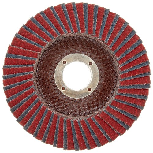 Norton Redheat Abrasivo Disco, tipo 29, orifício redondo, apoio de fibra de vidro, alumina de cerâmica/zircônia, 4-1/2 dia., 40 grão