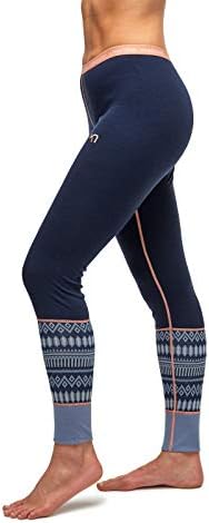 Kari traa feminina lokke base camada de fundo - calça térmica de lã