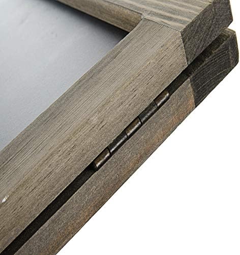 Rústico Vintado Vintado de madeira Apresenta de A-Frame A sinal de quadro-de-quadro duplo/calçada resistente Placa