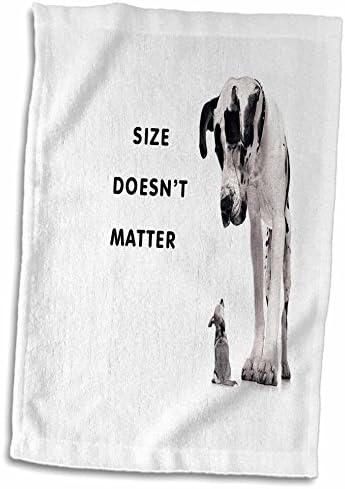 3drose Florene Humor - Adorável um cachorrinho e um cachorro grande - toalhas