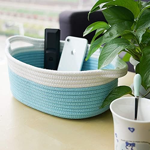 Goodpick Small tecida Basket Desk Organizer com alças