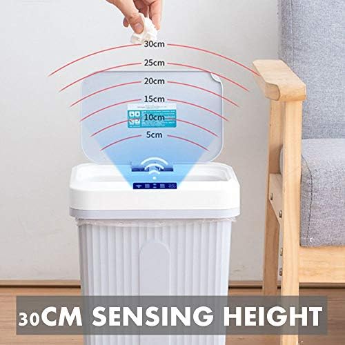 Wxxgy Smart Automatic Sensor Dustbin Trash pode indução de lixo de lixo de resíduos USB Bucket de lixo da sala de estar/a/a
