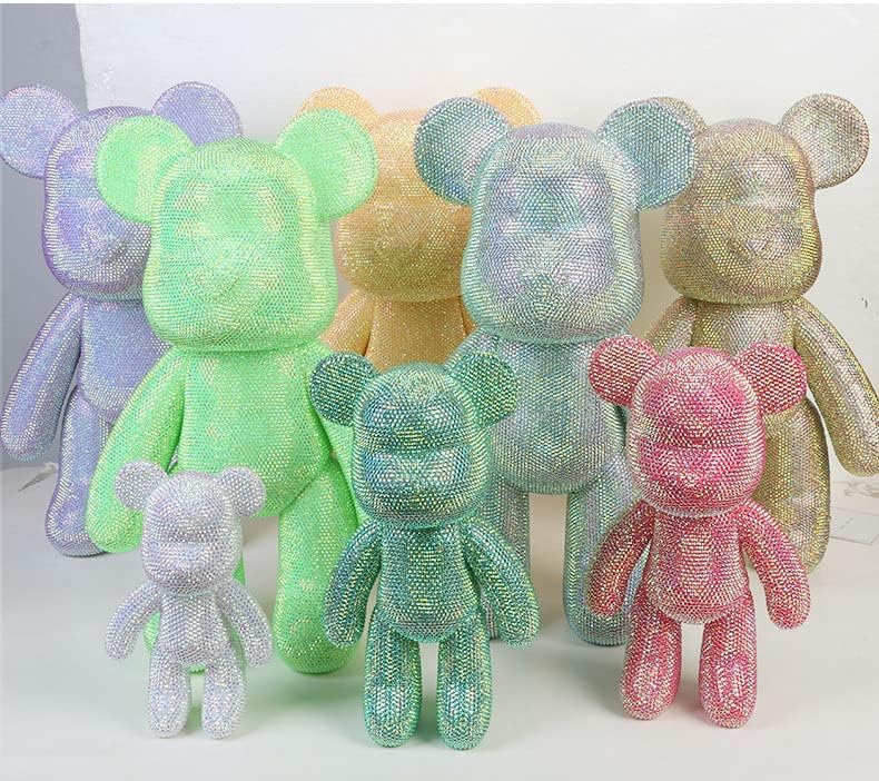 Handa 13,4 polegadas 5d DIA DIAMENTO DIAMENTO VIOLENTE Urso sombrio Urso ursinho de pelúcia Conjunto de kit de urso de cristal