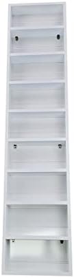 Armários de brisa de Florida Maxwell White esmalte madeira maciça na parede Rack de especiarias 62 h x 11 W x 4,5 D