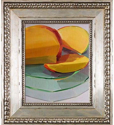 Artistbe Cut Mango por Yuri Tayshete Canvas Print, 8 X 10, Versalhes Silver King Frame