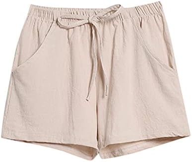 BEUU Feminino da cintura elástica da moda Casta Casual Casual Caso de Casa Legal Cargo Athletic Cream calças com bolso