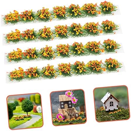 Excelt 4pcs Diy Mini Flower Bushs 4pcs Decorate