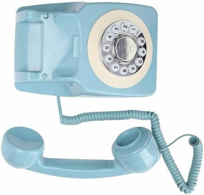 N/A Retro Follline Phone Classic Rotary Design vintage Maded Phone para home and office home telefone fixo