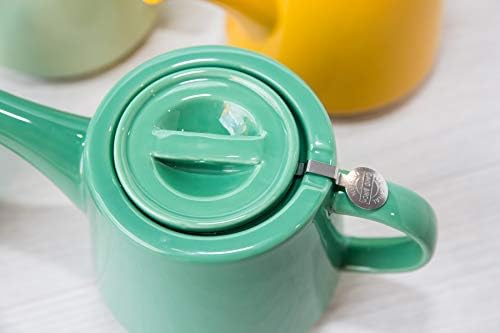 London Pottery Hi-T Infuser Bule de chá com filtro e bandeja de gotejamento embutido, 2 xícara, verde