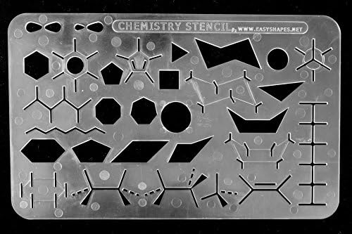 EasyShapes: Modelo de desenho e desenho de estêncil de química orgânica.