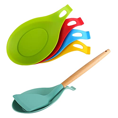 Putybudy Silicone Spoon Rest, porta -louça de cozinha de utensílios de cozinha, suporte de colher de utensílios de cozinha de silicone para cozinha