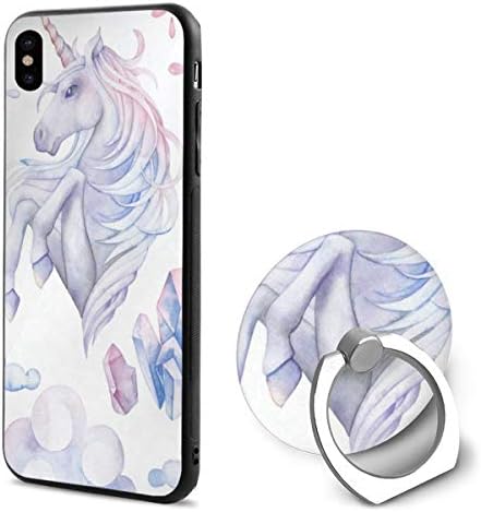 Capitão Viking Caixa de telefone personalizada com stand watercolor unicorn sonho anel de anel de celular portador fino pc capa