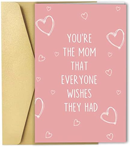 Cartão do dia das mães para mamãe, cartão de aniversário, presente do dia das mães da filha filho, você é a mãe que todos