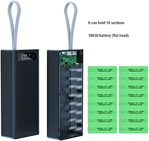 Sigrid 16x18650 Caixa de armazenamento de bateria qc3.0 Carga rápida caixa de caixa de banco diy caixa de caixa branca