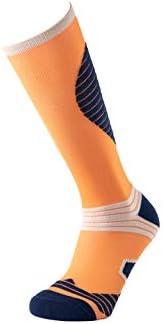 7Dayotter Men's Long Cotton Socks Athletic Football Soccer Sock para esportes ao ar livre