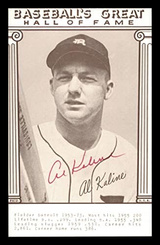 Al Kaline autografou 1977 Cartão de exposição do beisebol Detroit Tigers SKU 196148 - Baseball cortou cartões autografados