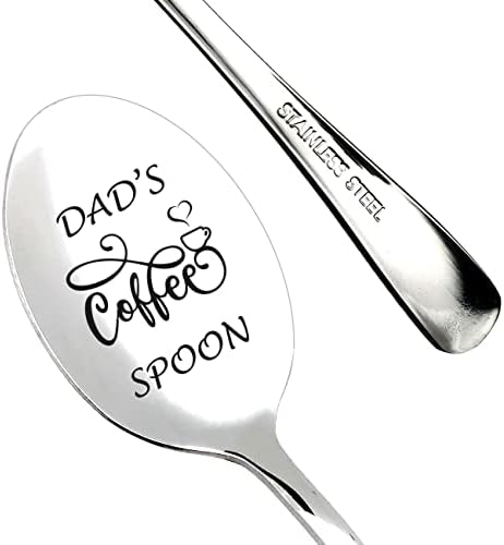 Dad Coffee Greated Spoon Fanny Spoon Presentes para Daddy Coffee Amante Presente, Presentes Para Papai da Filha Filhote