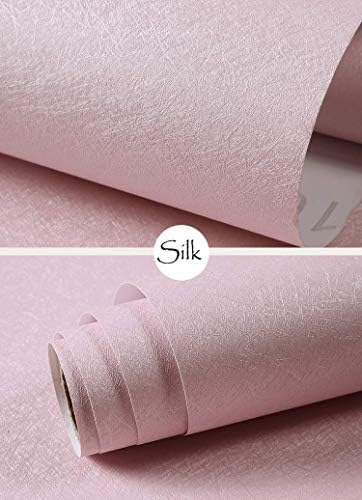 Cohoo Home Casca de seda rosa e papo -parede papel de parede auto adesivo Removível Planfeta de parede rosa e descascão