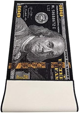 Tapetes de dinheiro preto do huahoo 100 dólares na área de tapete de tapete de tapete de tapete de tapete de tapete
