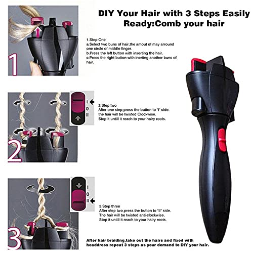 Dispositivo de cabelo de cabelos carregáveis ​​USB Kits de ferramentas de twist de estilo de cabelo elétrico