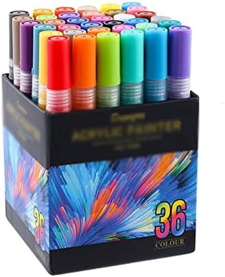 Jrdhgrk Colors Pen do marcador de tinta permanente acrílico para rocha cerâmica Porcelana caneca de madeira de madeira pintura