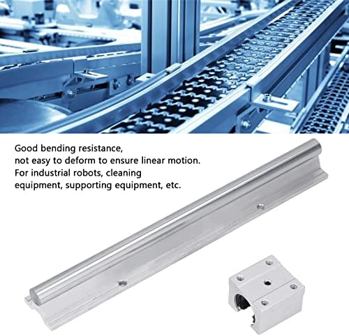 Guia de trilhos lineares de 2pcs, 300m/11.81in 5pcs slider Slider CNC Aluminium Linear Motion Rail para equipamento de transmissão,