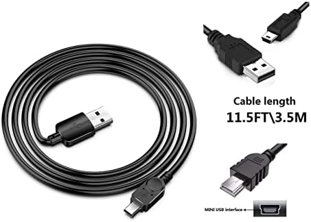 HKXLT Mini Cabo de carregador GPS de cabo de alimentação USB para condução MP3 player Câmera digital Sat Nav Dash Cam USB 2.0 para
