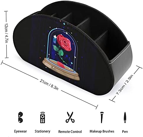 A Bela e Beast Remote Control titular suprimentos de armazenamento Caddy do organizador da mesa de barro para armazenamento de