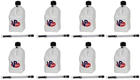 Vp Racing Fuels 35200 5-gal Square Motorsport Racing Utility Jug Can Can White W/ 14 polegadas de luxo