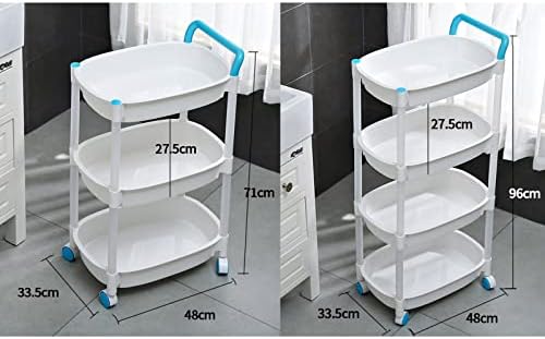 Prateleira de cozinha móvel rack rack rack de plástico bate de cozinha de cozinha multi-camada rack de armazenamento de banheiro