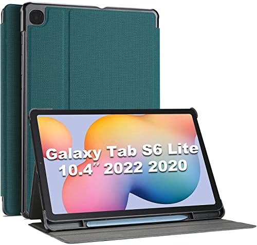 Procase para Galaxy Tab S6 Lite 10.4 ”2022 2020 Com São de caneta S, Slim Stand Folio Case Smart Cover para Galaxy Tab S6 Lite 10,4 polegadas 2022 e 2020 -Teal