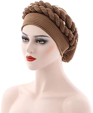 Moda Mulheres de Biça Bercada Hat Muslim Ruffle Cancer Cap bonés Captos de cabelo de cetim Captiondos 0822