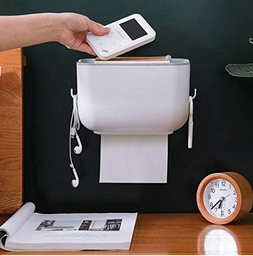 Porta de papel higiênico FXBZA, sem perfuração do higiênico do higiênico Acessório do banheiro suporte de papel de parede de suporte de parede de papel higiênico Rice Rice Color