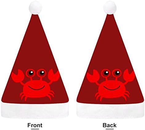Chapéus de natal de caranguejo de caranguejo chapéu de natal para adultos a granel para férias