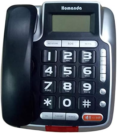 Homanda Corded Telefone Home Telefone Telefone Telefone Big Button Phones celulares para idosos