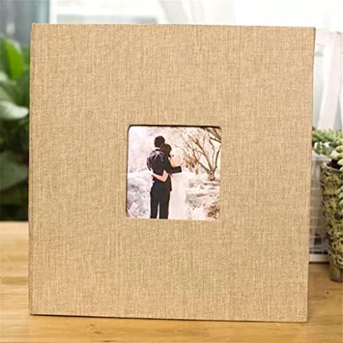 Tfiiexfl 16 polegadas de linho diy álbum amantes de aniversário fotos fotos de casamento álbuns de artesanato de papel