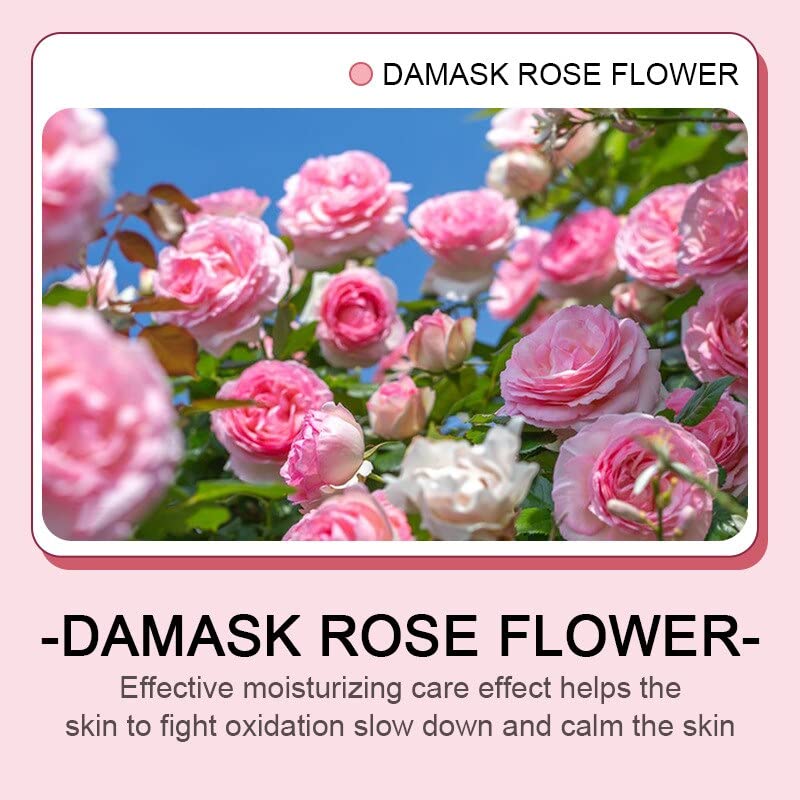 Weershun 8pcs Rose lama máscara hidratante máscara de limpeza profunda poros de cravo brega de óleo controle anti-acne