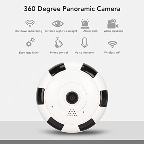 Câmera panorâmica AC 110-240V 2MP WiFi 360 graus noite da câmera panorâmica para usar a detecção de movimento da câmera de áudio