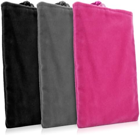 Caixa de ondas de caixa compatível com Lilliput T5 - bolsa de veludo, manga de bolsa de tecido macio com cordão para Lilliput T5 - Cosmo Pink