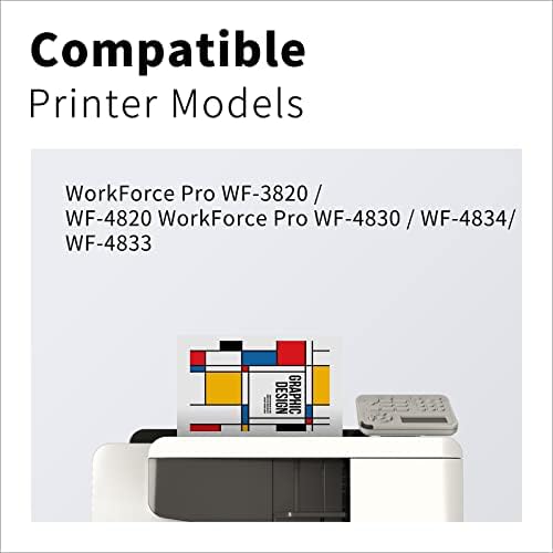 Lemero Usexpect Remanufabled Cartuction Substituição para Epson 822xl T822XL 822 XL Combo Pack para Workforce Pro WF-3820