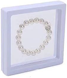 Caixa de exibição de moedas transparentes, suporte de moldura flutuante 3D para Medallion Medal Amospime Jewelry Gift Box