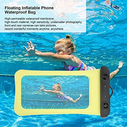 bolsa telefônica à prova d'água PLPLAAOO, portátil para celular inflável bolsa seca bolsa de praia universal bolsa telefônica